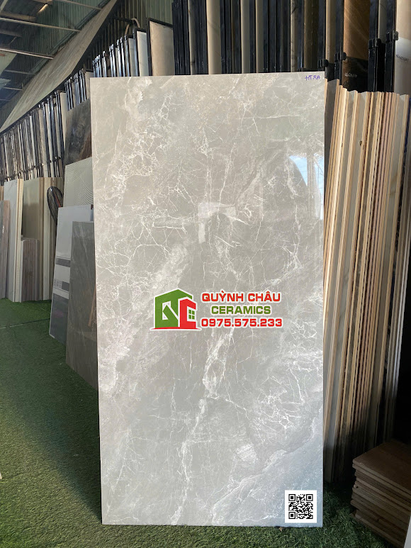 Gạch lát nền vicenza 60x120 xám vân đá bóng kính