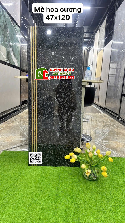 Gạch lát cầu thang 47x120 đá đen hoa cương cao cấp