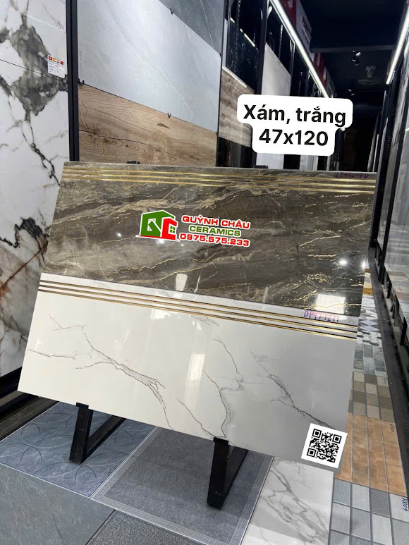 Gạch khắc kim lát cầu thang 47x120 trung quốc