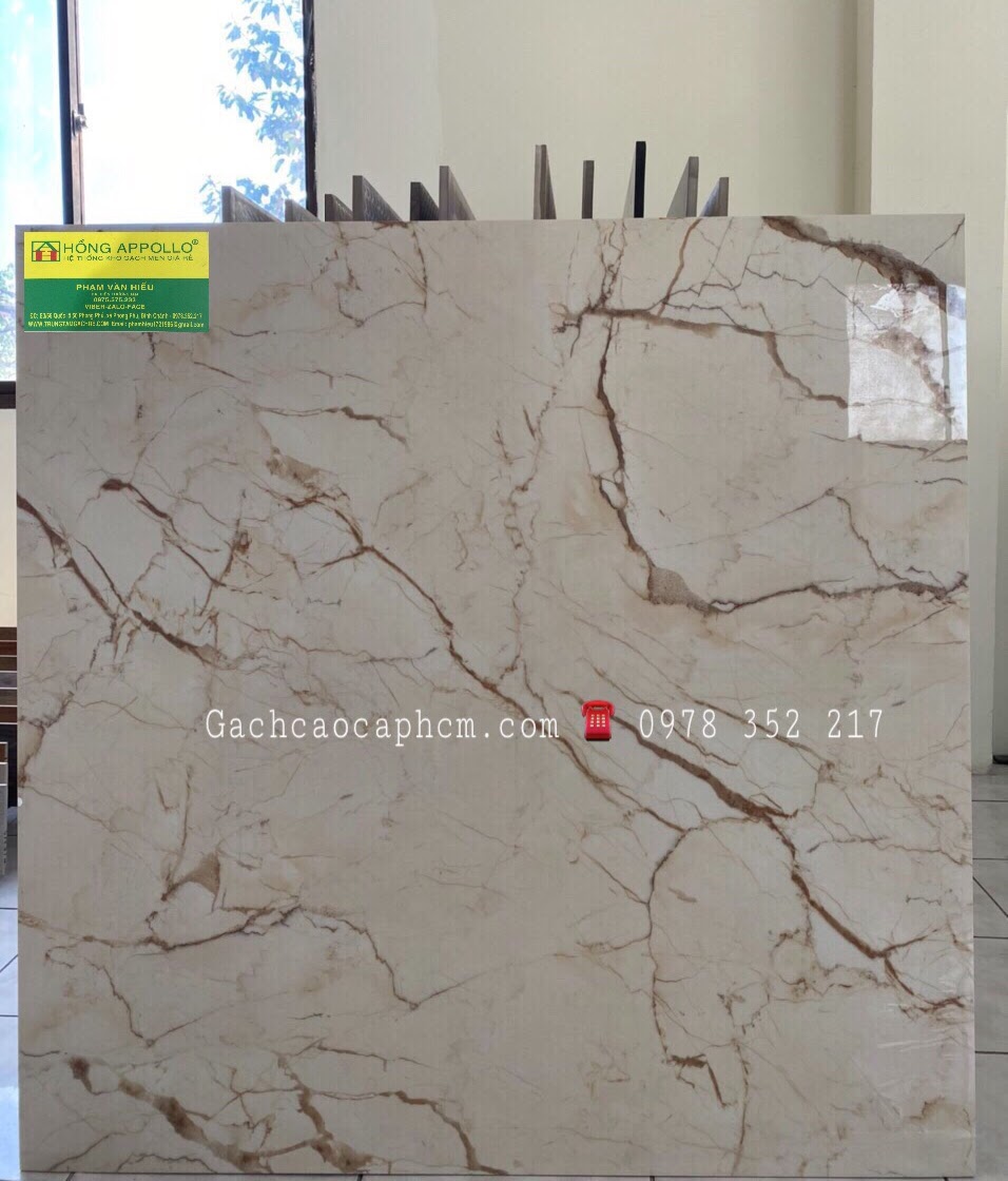 Gạch lát nền 100x100 vân đá marble bóng kiếng đồng chất nhập khẩu cao cấp