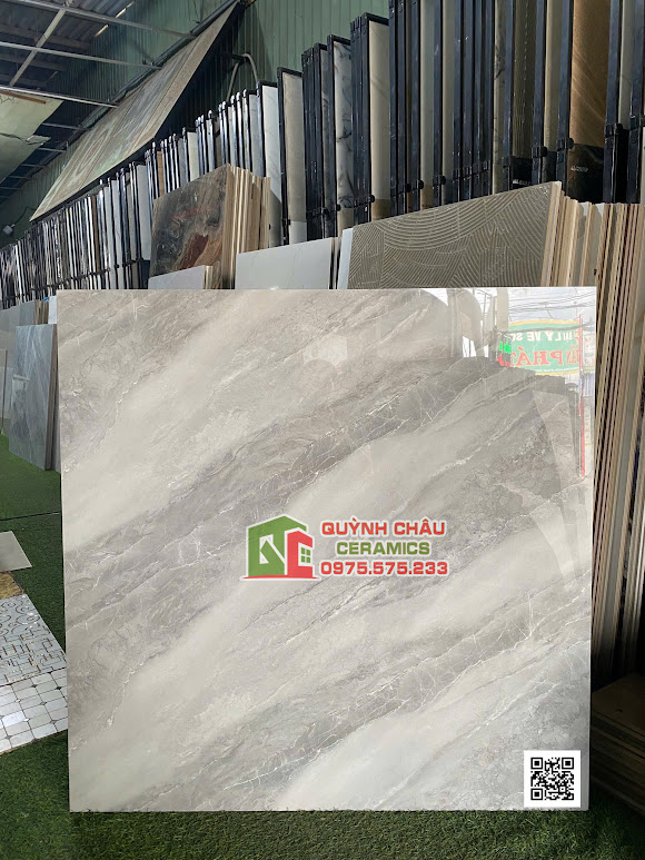 Gạch lát nền cmc 100x100 vân đá marble bóng kính