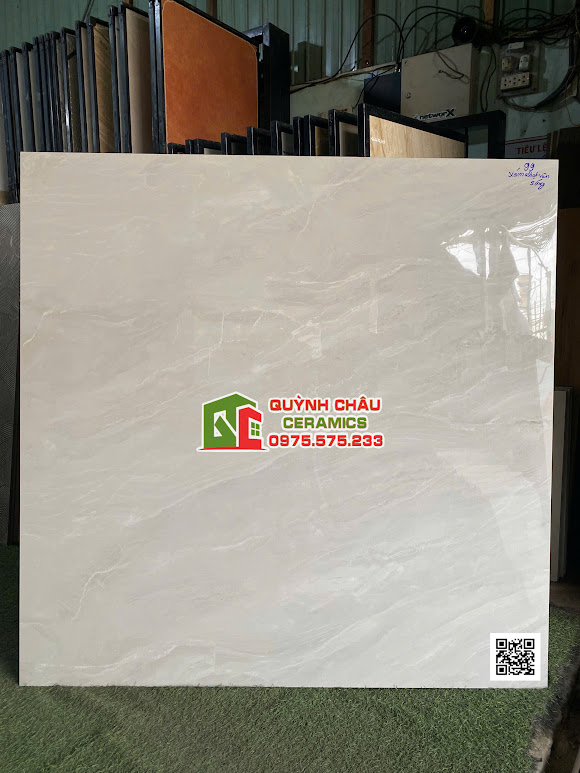 Gạch lát nền 120x120 xám nhạt bóng kính ấn độ cao cấp