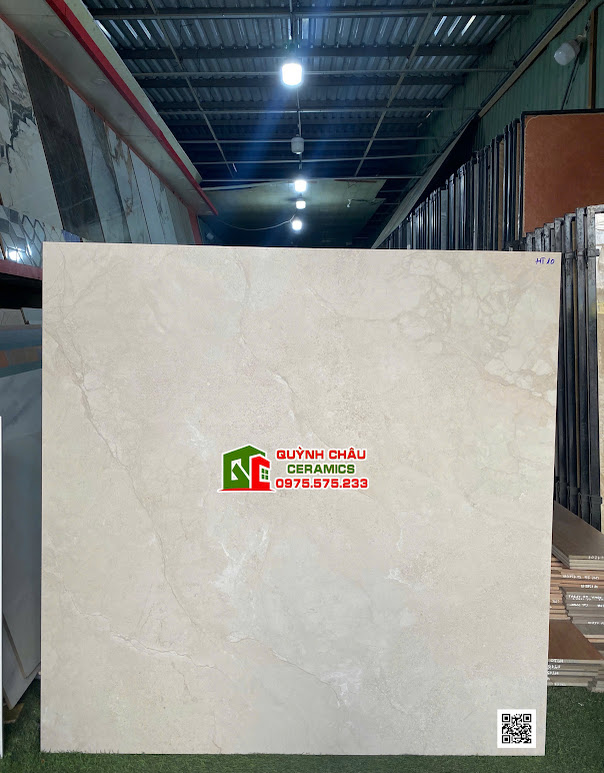 Gạch á mỹ 120x120 đá mờ màu kem