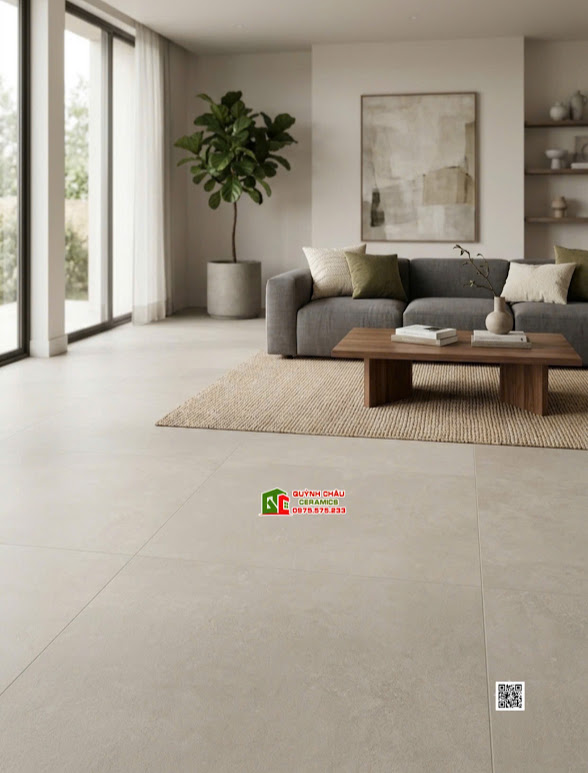 Gạch lát nền màu xi măng mờ 120x180 ấn độ
