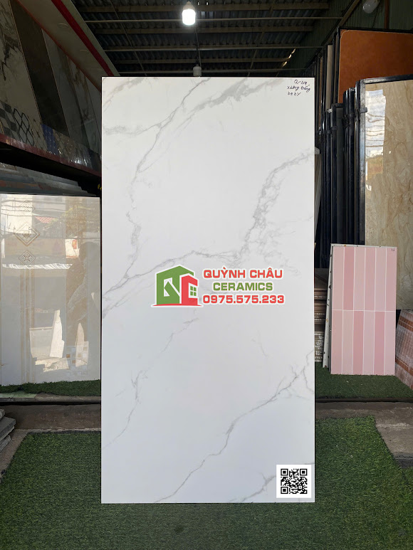 Gạch lát nền 60x120 ấn độ trắng vân giả đá mờ mịn baby skin