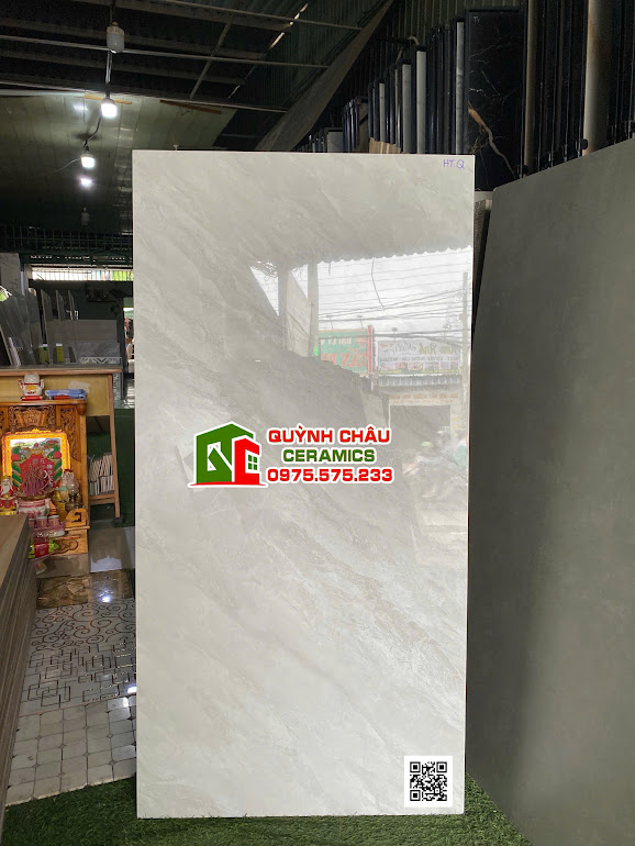 Gạch khổ lớn vitto 60x120 xám bóng vân đá giá rẻ