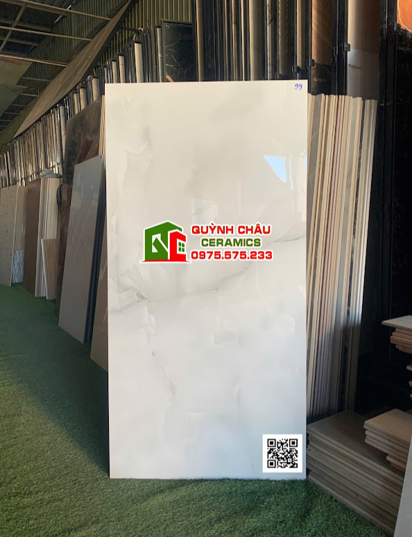 Gạch bóng kính 60x120 ấn độ xám trắng vân đá