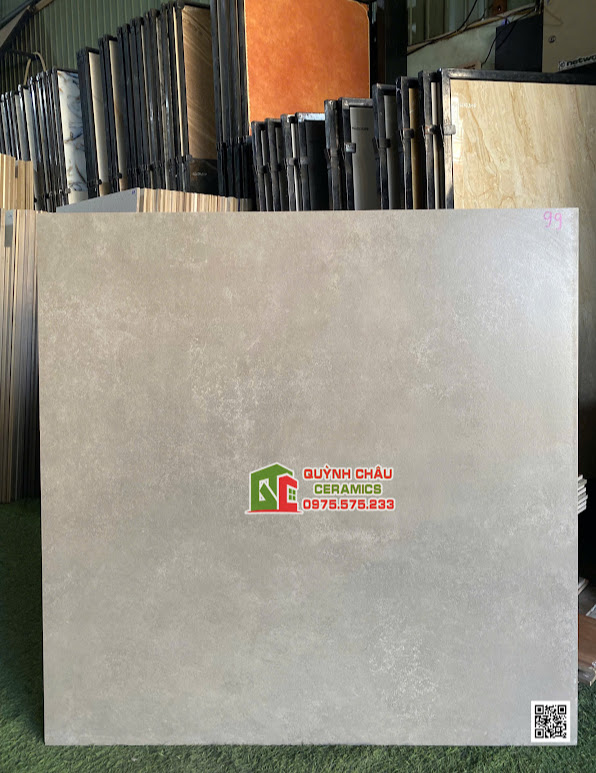 Gạch lát nền ấn độ 1000x1000 đá mờ xi măng xám