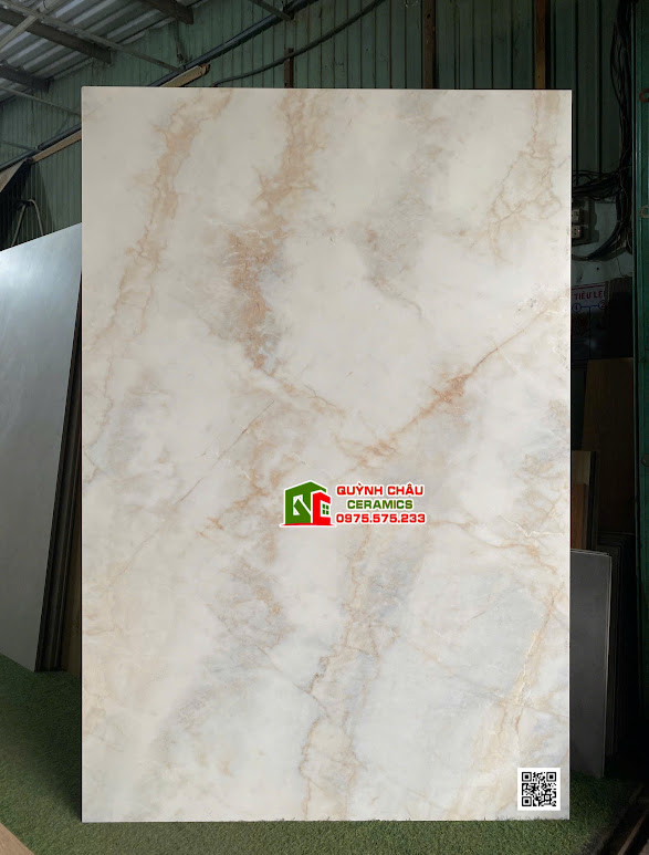 Gạch lát nền mờ baby skin 120x180 trắng ngọc trai vân đá