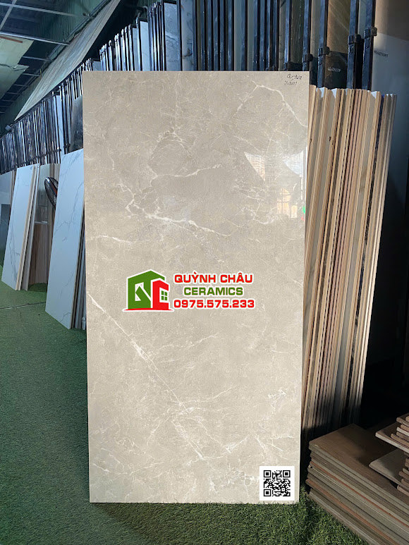 Gạch ấn độ 60x120 bóng kính màu xám cao cấp