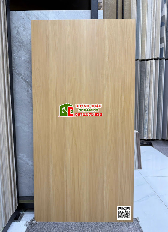 Gạch lát nền trung quốc 60x120 giả vân gỗ sồi vàng đẹp