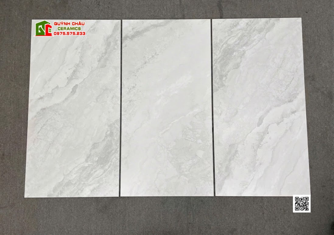 Gạch malaysia mờ mịn 60x120 vân đá xám trắng cao cấp