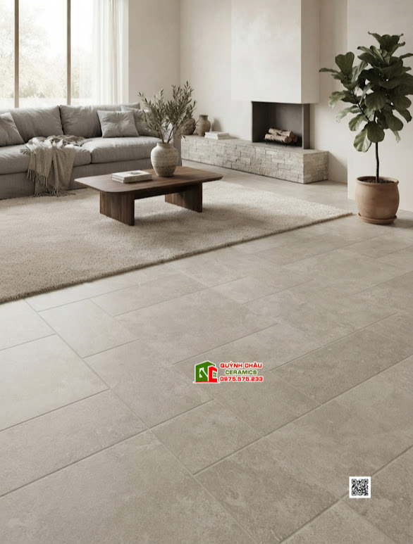 Gạch modul đa kích thước 60x120 lát nền phòng khách