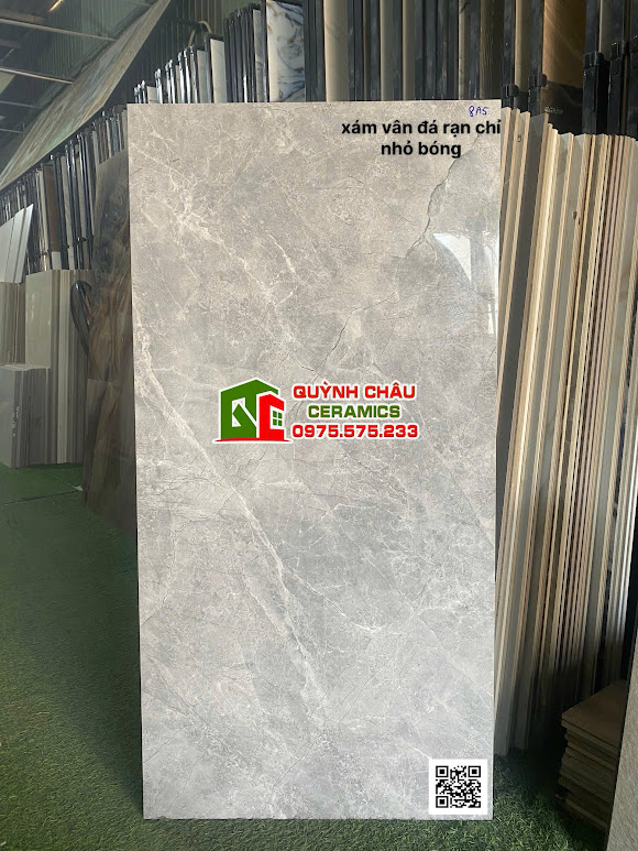 Gạch lát nền viglacera 60x120 vân đá xám bóng kính cao cấp