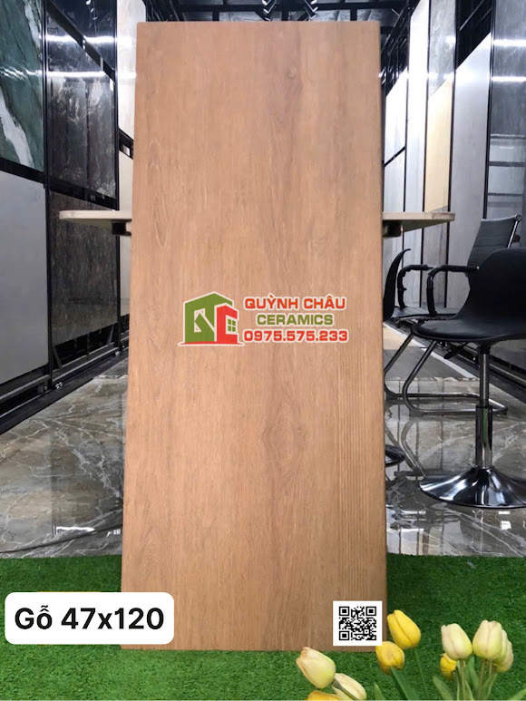 Gạch lát vân gỗ cầu thang 47x120 trung quốc cao cấp